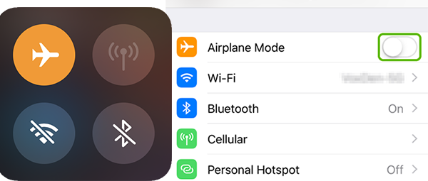 在 iphone 上啟用飛航模式