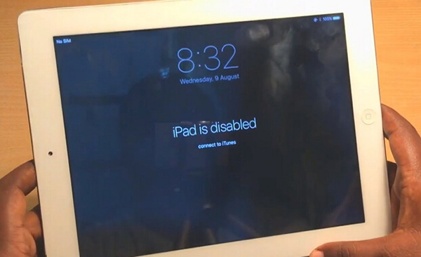 ipad 已停用且無法連線至 itunes