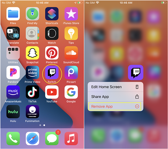 刪除 iPhone 上的應用程式
