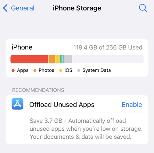 釋放 iPhone 空間