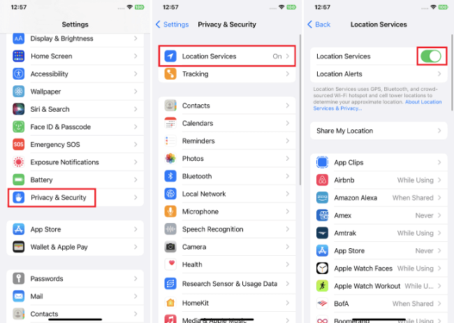 在 iPhone 上啟用定位服務
