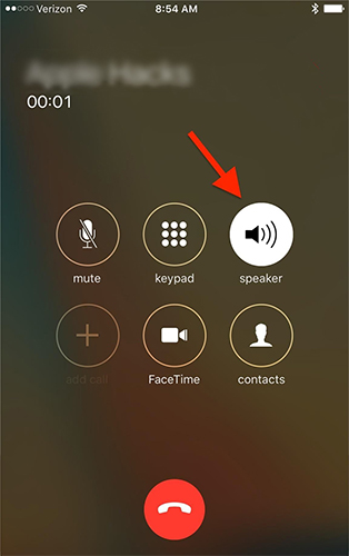 使用 iphone 揚聲器模式