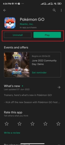 更新寶可夢Go Android 版